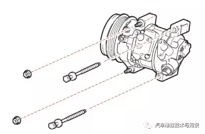 高压空压机拆卸螺母